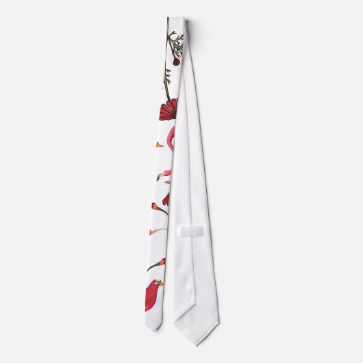 modernes Design für rote Vögel Krawatte (Rückseite)