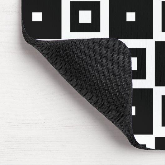 Modernes Design für Schwarz und Weiß Mousepad (Ecke)