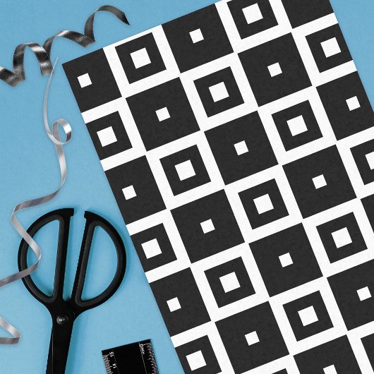 Modernes Design für Schwarz und Weiß Seidenpapier