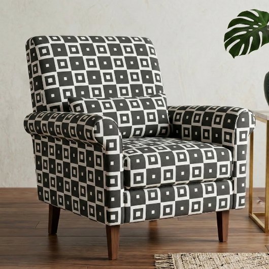 Modernes Design für Schwarz und Weiß Stoff