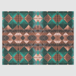 Modernes Design für Smaragde und Kupfer Seidenpapier