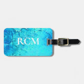 Modernes Design für tropische Ozeane Gepäckanhänger (Vorderseite horizontal)