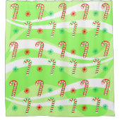 Modernes Design für Weihnachtskanäle Duschvorhang (Vorderseite)