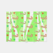 Modernes Design für Weihnachtskanäle Fleecedecke (Vorderseite (Horizontal))