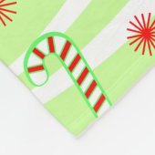 Modernes Design für Weihnachtskanäle Fleecedecke (Ecke)