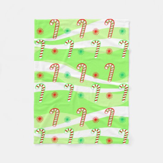 Modernes Design für Weihnachtskanäle Fleecedecke (Vorderseite)