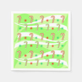 Modernes Design für Weihnachtskanäle Serviette (Vorderseite)