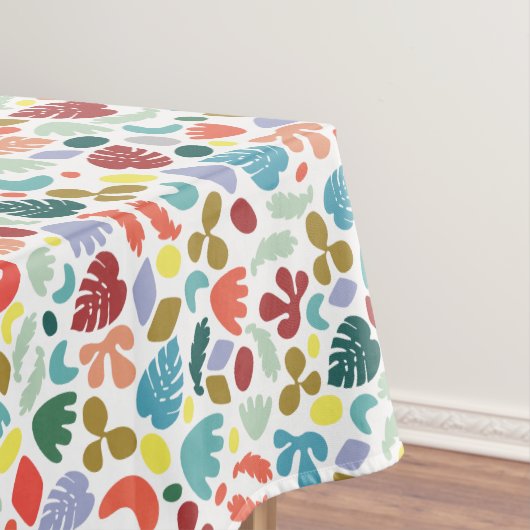 Modernes Design Grün-Rot-Orange-Formen-Design2 Tischdecke (Beispiel)
