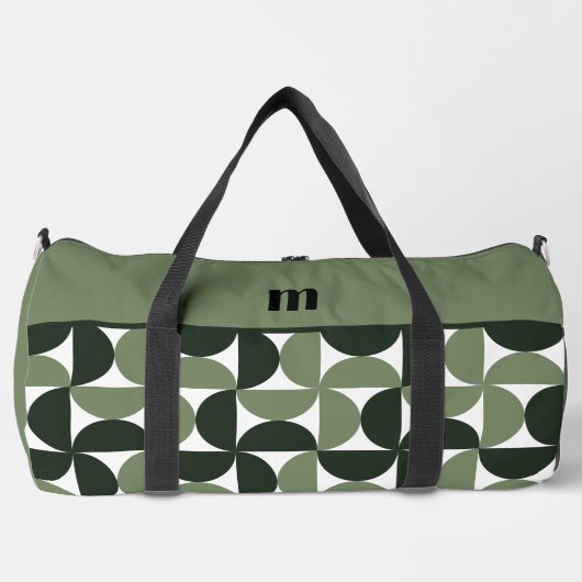 Modernes Design-Grüne Muster Duffle Bag (Vorderseite)