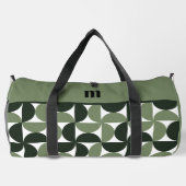 Modernes Design-Grüne Muster Duffle Bag (Rückseite)