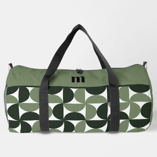 Modernes Design-Grüne Muster Duffle Bag (Rückseite)