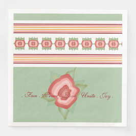 Modernes Design im Alltag mit Streifenpapier Napki Serviette