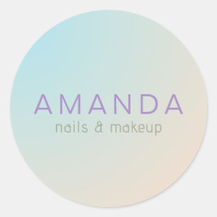 Modernes Design im Minimalistischen Stil Runder Aufkleber