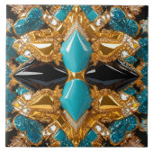 Modernes Design in Bahamas Farben Fliese (Vorderseite)