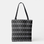 Modernes Design in Schwarz und Silber Tasche (Rückseite)