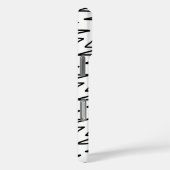 Modernes Design in Schwarz und Weiß Case-Mate iPhone Hülle (Rückseite / Rechts)