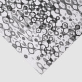 Modernes Design in Weiß und Schwarz Seidenpapier (Ausschnitt)