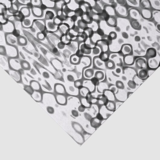 Modernes Design in Weiß und Schwarz Seidenpapier (Ausschnitt)