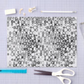 Modernes Design in Weiß und Schwarz Seidenpapier (Handwerk)