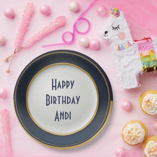 Modernes Design japanischer Keramiken in Blau und Pappteller (Party)