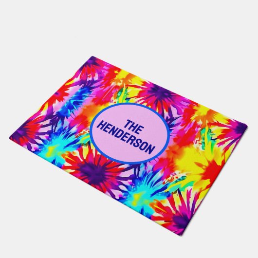 MODERNES DESIGN KRAWATTE DYE FUßMATTE (Schrägansicht)