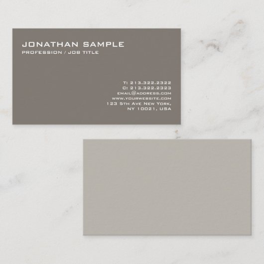 Modernes Design Kreativ Einfach Schlicht Trendy Visitenkarte (Vorne/Hinten)