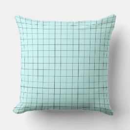 Modernes Design Lignes Tartan Pastel Colors Pillow Kissen