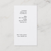 Modernes Design (marineblau) Visitenkarte (Rückseite)