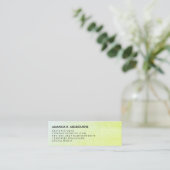 Modernes Design Mini Visitenkarte (Stehend Vorderseite)