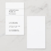 Modernes Design Minimalistisch Schlicht Visitenkarte (Vorne/Hinten)