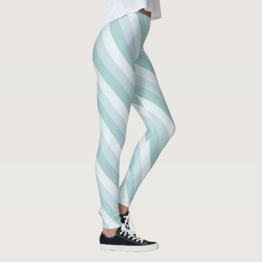 Modernes Design mit angesagtem Chic Blue Green Tem Leggings (Rechts)