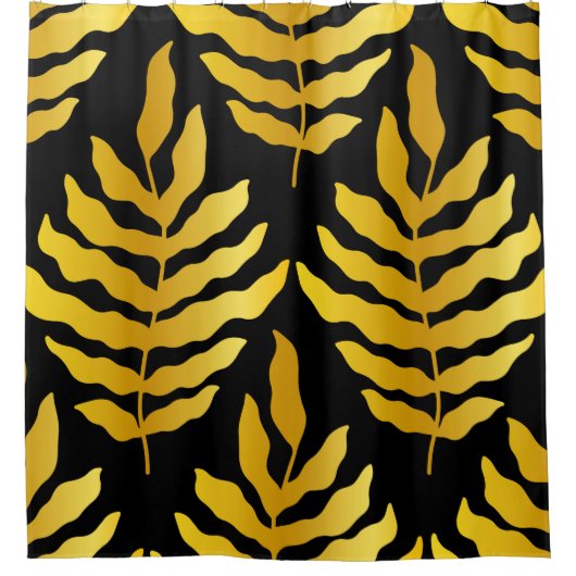 Modernes Design mit Blätter. Tropische Blätter aus Duschvorhang (Vorderseite)