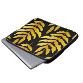 Modernes Design mit Blätter. Tropische Blätter aus Laptopschutzhülle (Vorne Knopf)