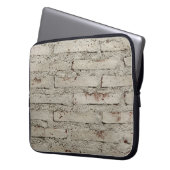 Modernes Design mit dekorativer Ziegelwand Laptopschutzhülle (Vorderseite Links)