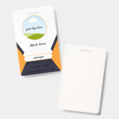 Modernes Design mit gepflegter Visitenkarte Ausweis (Vorder- & Rückseite)