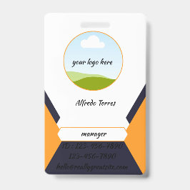 Modernes Design mit gepflegter Visitenkarte Ausweis