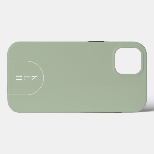 Modernes Design Mit Monogramm Case-Mate iPhone Hülle (Rückseite (Horizontal))