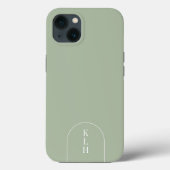 Modernes Design Mit Monogramm Case-Mate iPhone Hülle (Rückseite)
