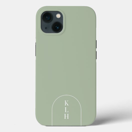 Modernes Design Mit Monogramm Case-Mate iPhone Hülle (Rückseite)