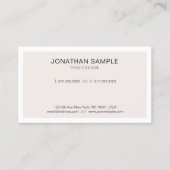 Modernes Design mit schlichtem Design Beruflich Visitenkarte (Vorderseite)