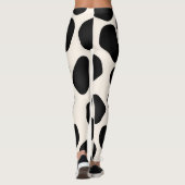Modernes Design mit schwarzen Mustern Leggings (Rückseite)