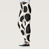Modernes Design mit schwarzen Mustern Leggings (Links)