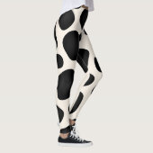 Modernes Design mit schwarzen Mustern Leggings (Rechts)