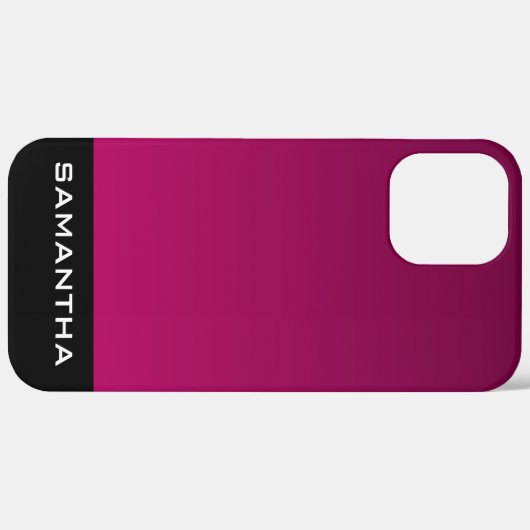 Modernes Design Monogram Gradient Lila Pattern Case-Mate iPhone Hülle (Hinten (horizontal))
