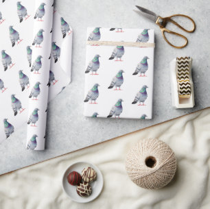 Modernes Design-Muster für Pigeon Geschenkpapier