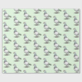 Modernes Design-Muster für Pigeon Geschenkpapier (Flach)