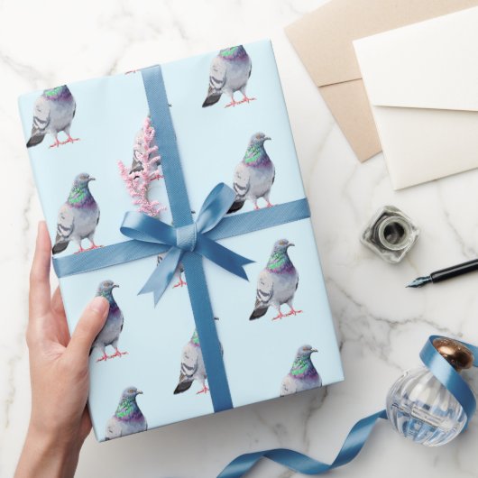Modernes Design-Muster für Pigeon Geschenkpapier (Schenken)