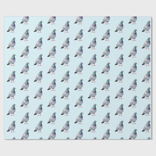 Modernes Design-Muster für Pigeon Geschenkpapier (Flach)