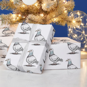 Modernes Design-Muster für Pigeon Geschenkpapier