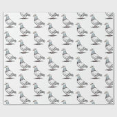 Modernes Design-Muster für Pigeon Geschenkpapier (Flach)